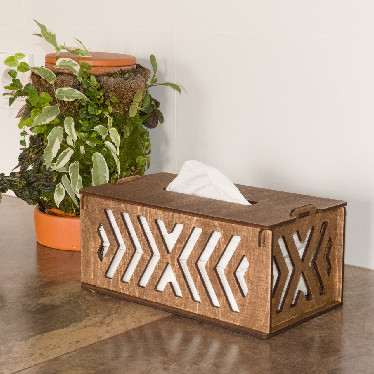 High Rectangular Tissue Box Cover