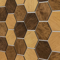 Thumbnail for Hexagonal Wooden Wall Panels [32pcs] Alder Light