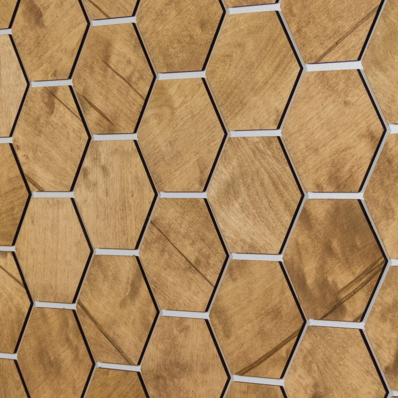 Medium Hexagon Wooden Wall Panels by Hexagonica