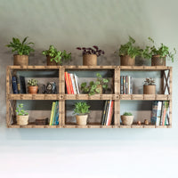 Thumbnail for Cross Wall Shelves 6pcs Set