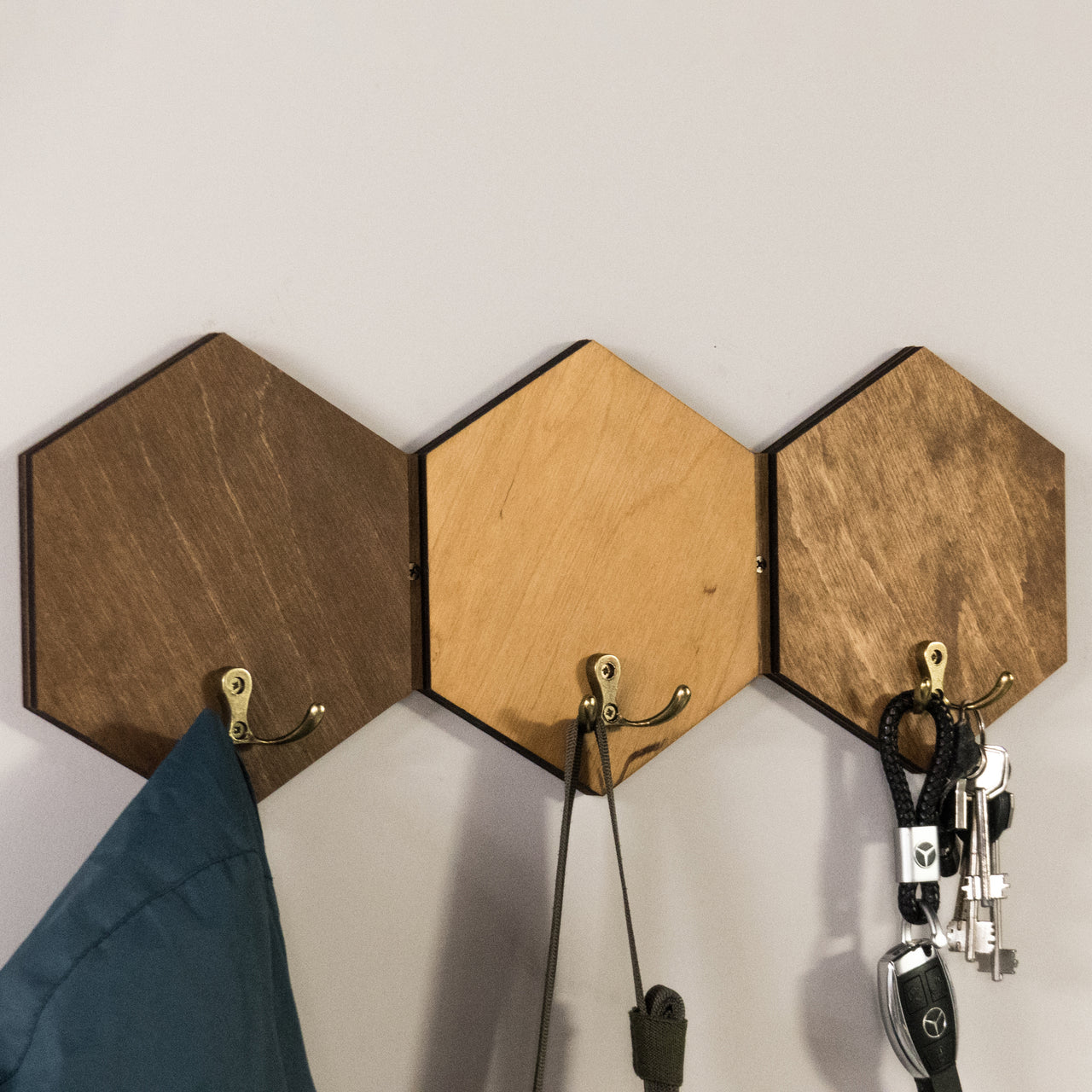 Small Hexagons Clothing Rack Line, Entryway Coat Rack