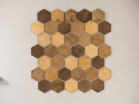 Thumbnail for Large Hexagons Clothing Rack with 33 Panels