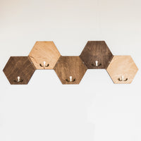 Thumbnail for Large Hexagons Clothing Rack Wave, Entryway Coat Rack