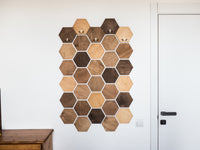 Thumbnail for Large Hexagons Clothing Rack, Entryway Coat Rack with 27 Panels